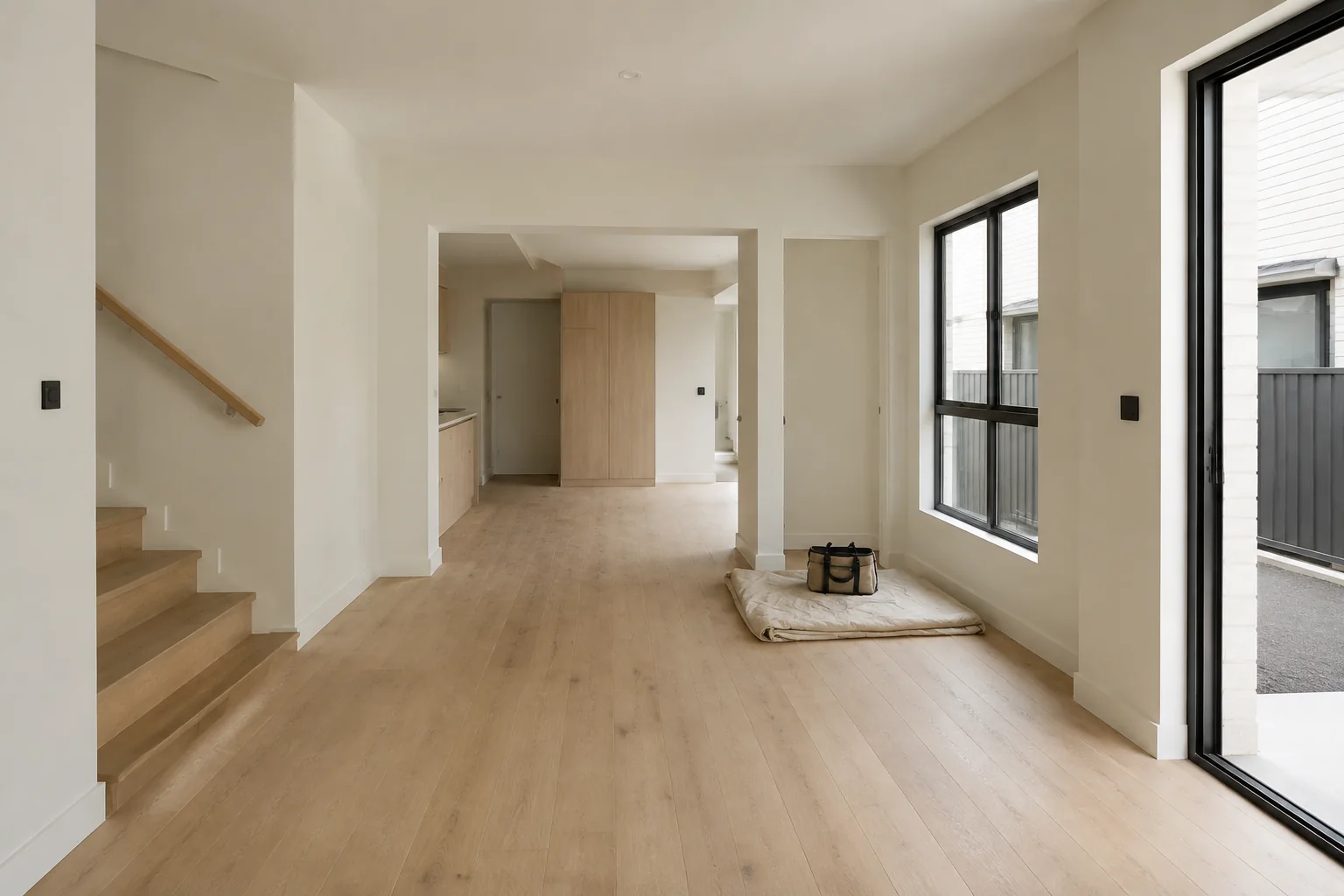 Australian residential interior approaching practical completion